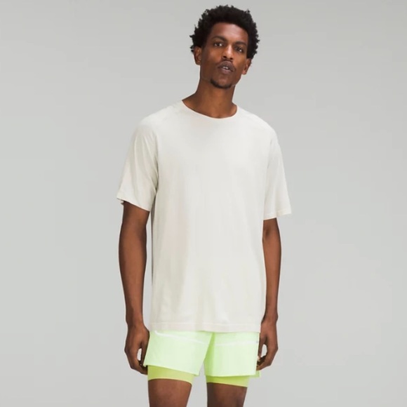 Lululemon Men’s Surge Lined Short 6" Special Edition Color Faded Zap/Wasabi XL - Picture 2 of 9